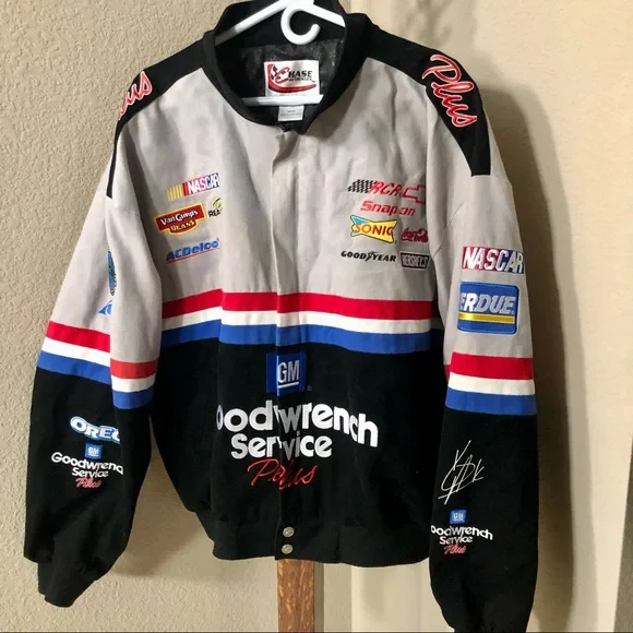 Chase Authentics Jackets Coats Vintagenascar Kevin Harvick Gm Goodwrench Service Plus Mens Crew Jacket Xl Poshmark